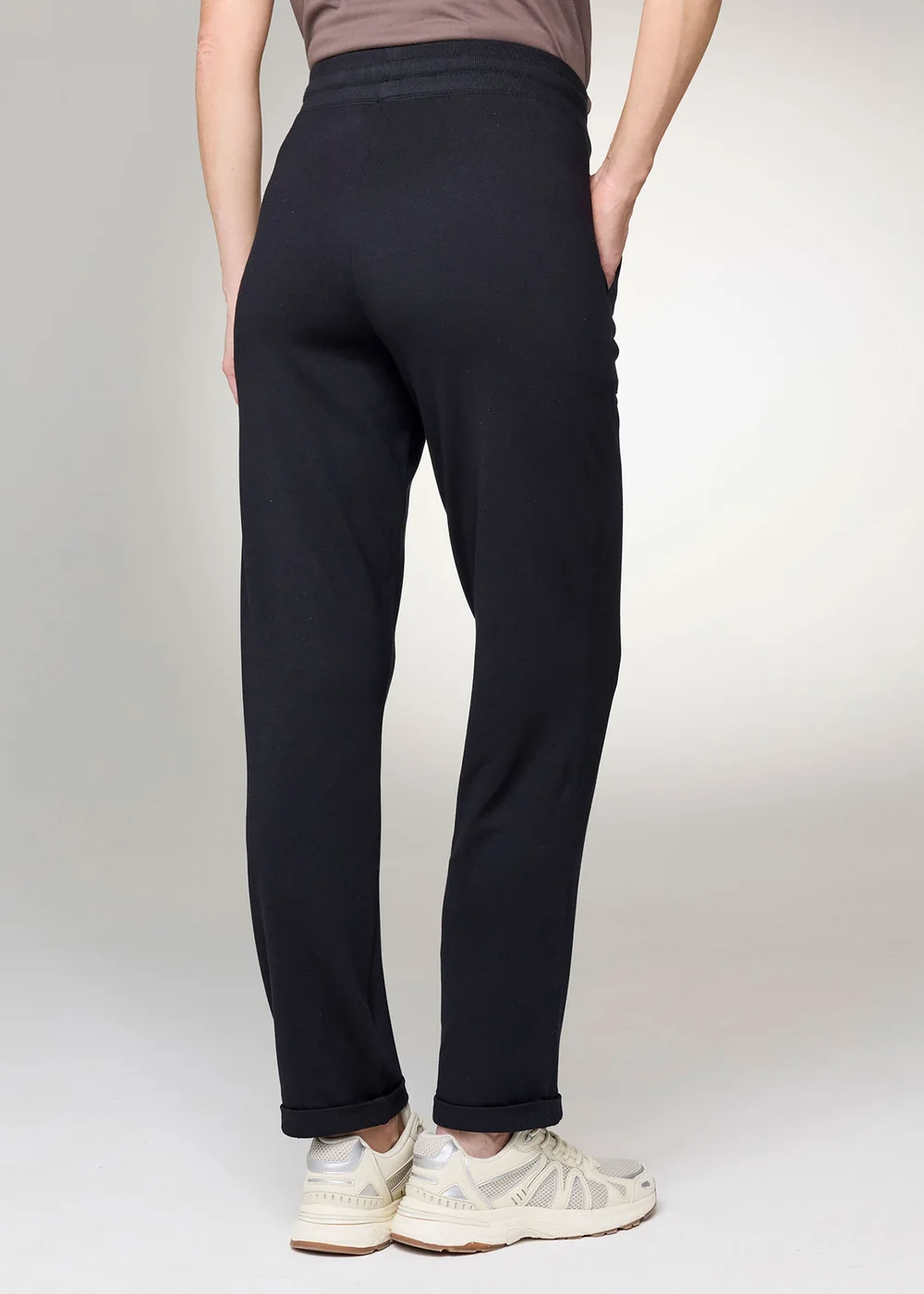 CT Active Black Turn Up Jersey Joggers - 20 Image 3