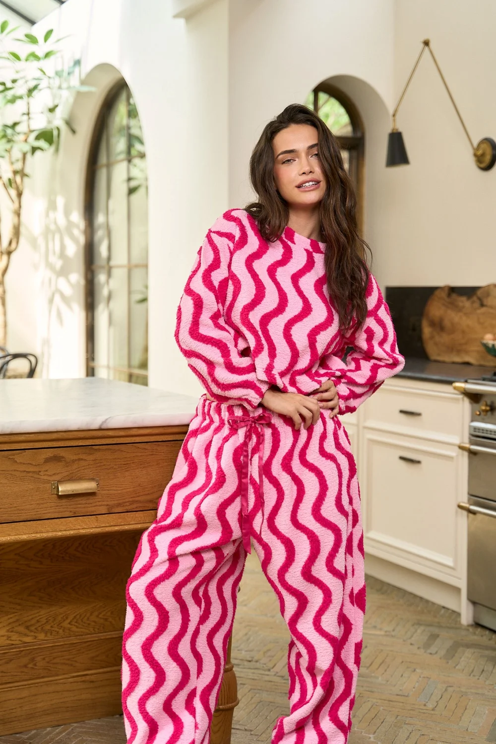 JimJam Pink Textured Lounge Set - L/XL Image 2