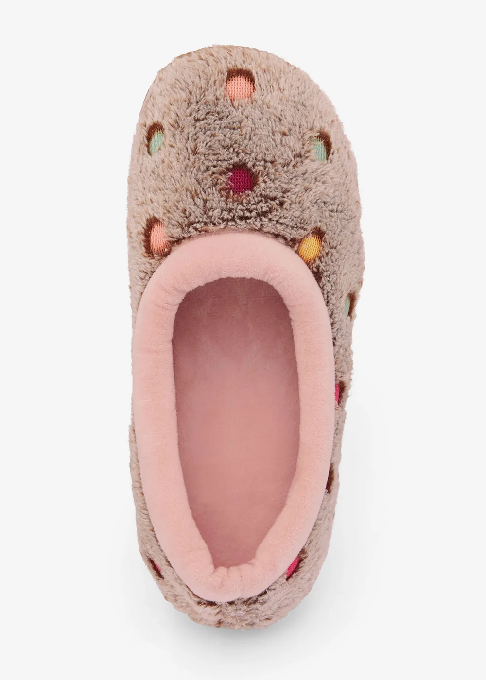 Cotton Traders Vintage Rose Spot Slippers - 4 Image 2