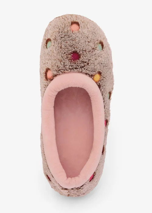 Cotton Traders Vintage Rose Spot Slippers - 4 Image 2