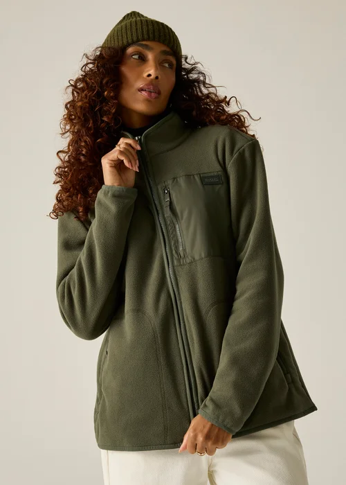 Regatta Khaki Frankie Half Zip Warm Fleece - 10 Image 4