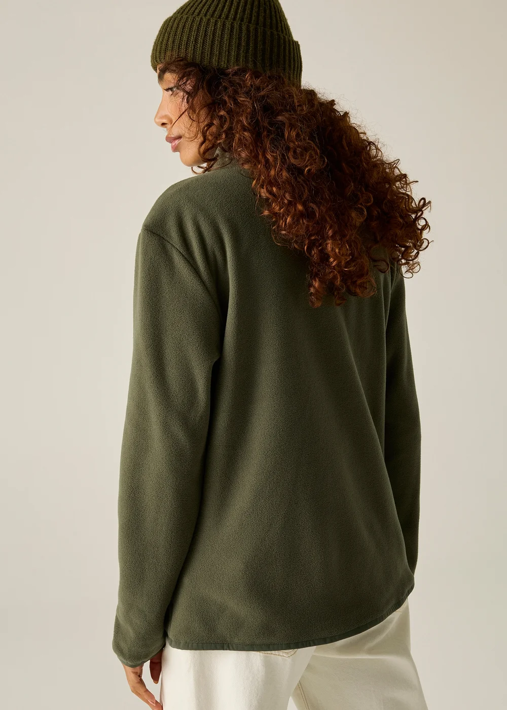 Regatta Khaki Frankie Half Zip Warm Fleece - 10 Image 3