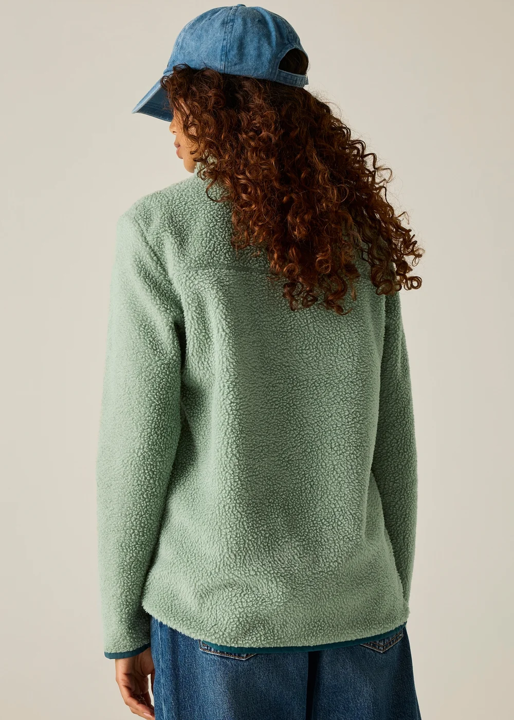 Regatta Soft Green Frankie Borg Half Zip Warm Fleece - 18 Image 3