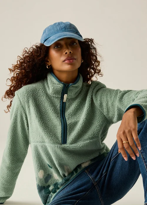 Regatta Soft Green Frankie Borg Half Zip Warm Fleece - 18 Image 5