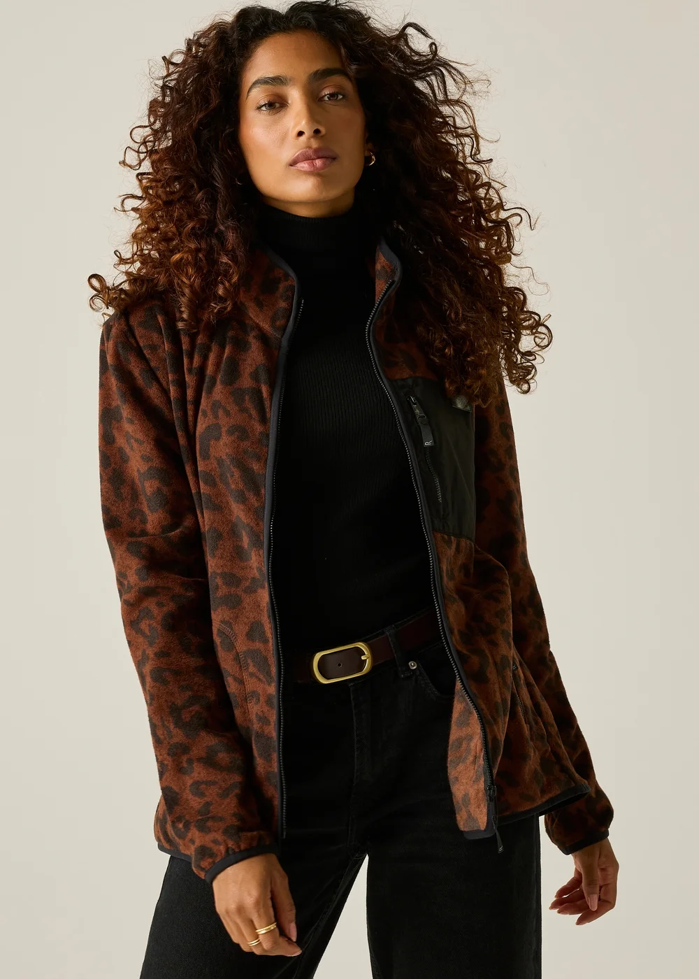 Regatta Leopard Frankie Half Zip Warm Fleece - 16 Image 1