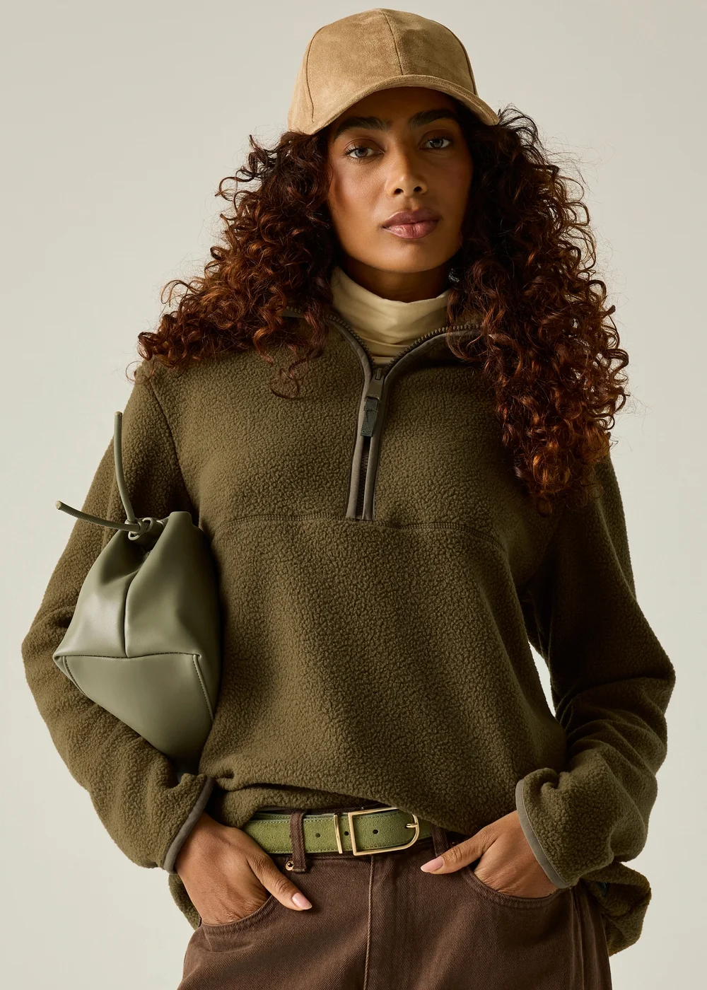 Regatta Dark Green Frankie Borg Half Zip Warm Fleece - 16 Image 5