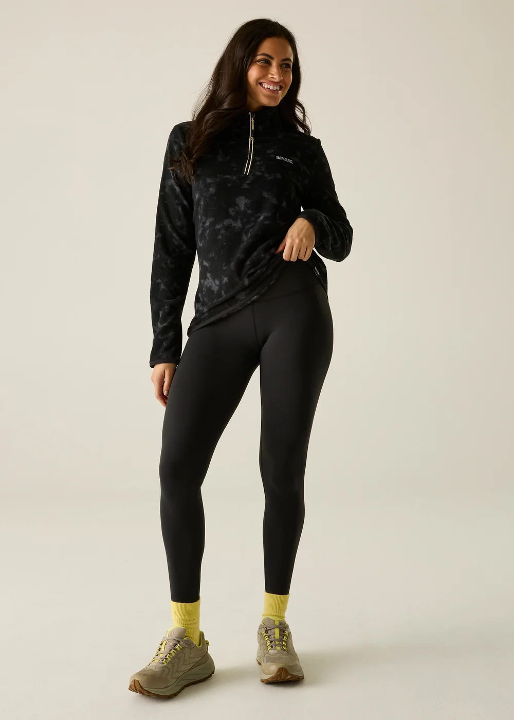 Regatta Black Margot 1/4 Zip Soft Fleece - 14 Image 3