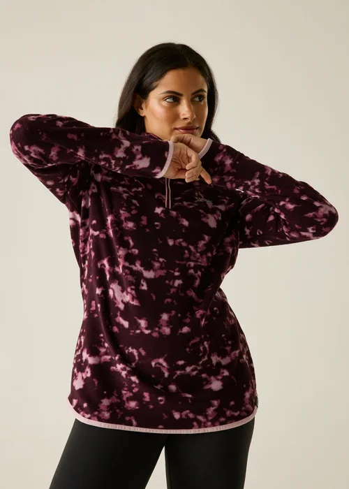 Regatta Aubergine Margot 1/4 Zip Soft Fleece - 14 Image 1