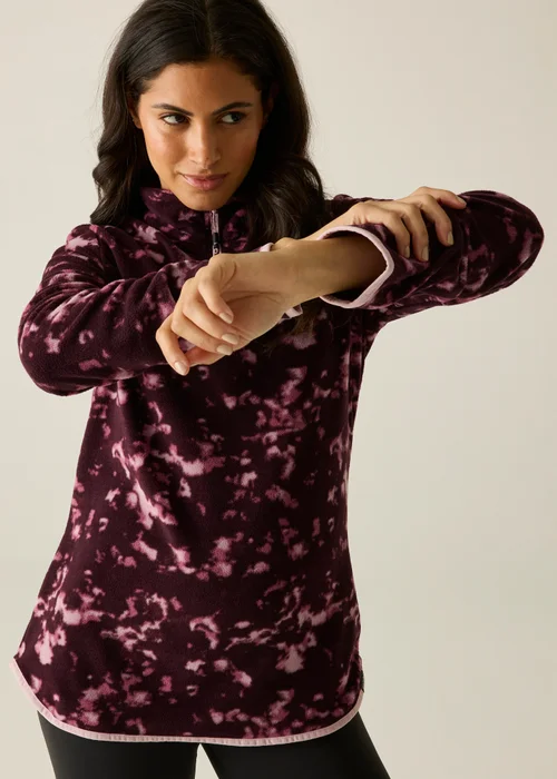 Regatta Aubergine Margot 1/4 Zip Soft Fleece - 14 Image 5