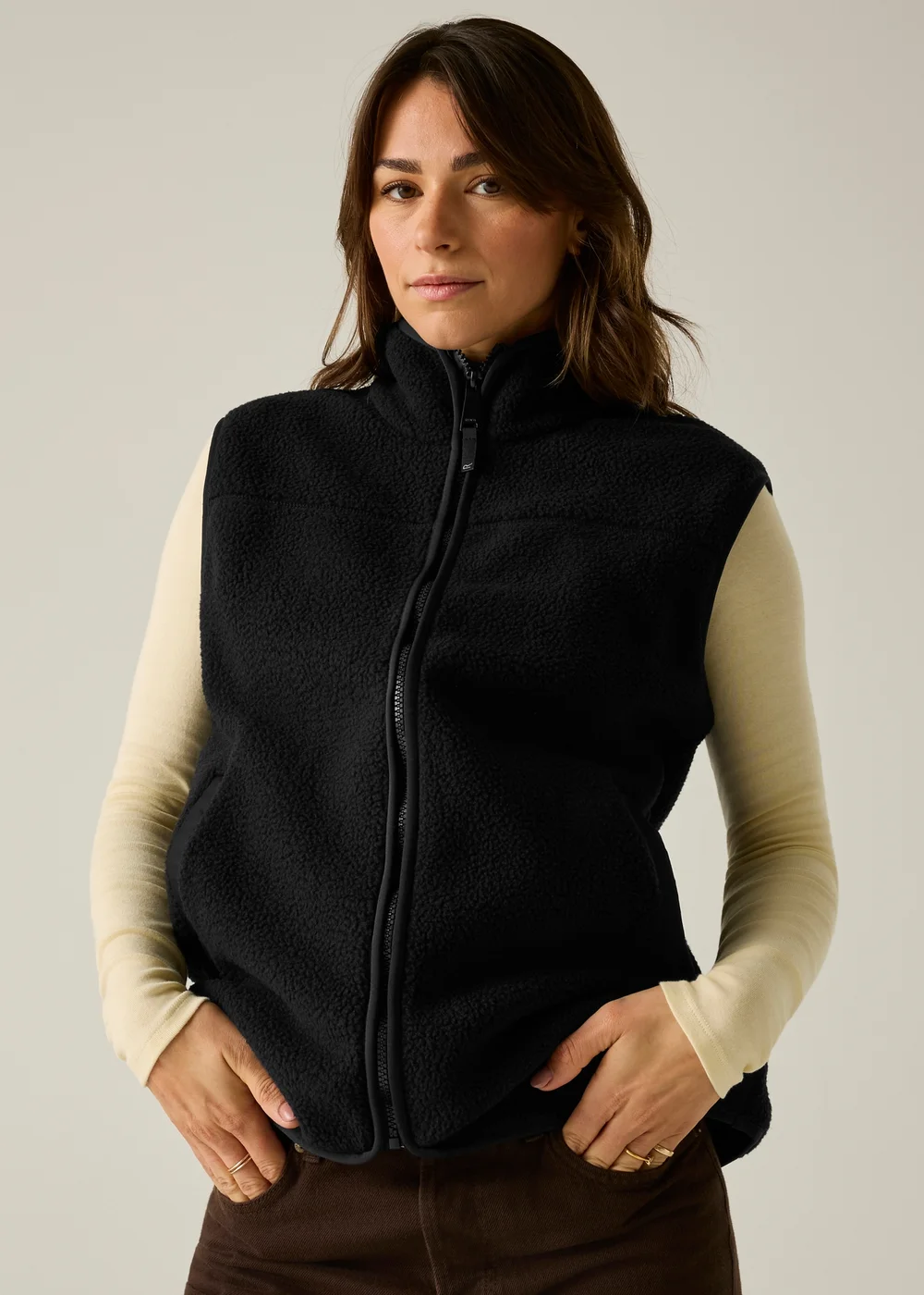 Regatta Black Frankie Borg Cosy Bodywarmer - 18 Image 3