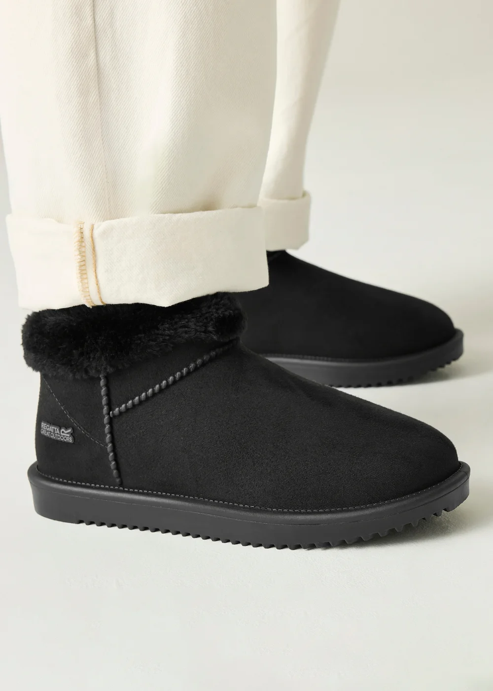 Regatta Black Risley Short Borg Waterproof Boots - 6 Image 2