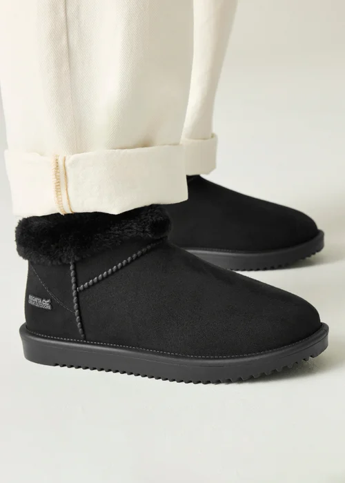 Regatta Black Risley Short Borg Waterproof Boots - 6 Image 2
