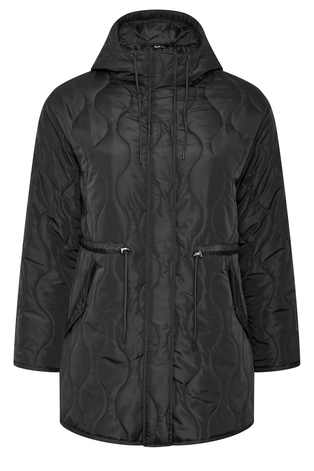 Yours Curve Black Lightweight Padded Jacket - 18 Image 5