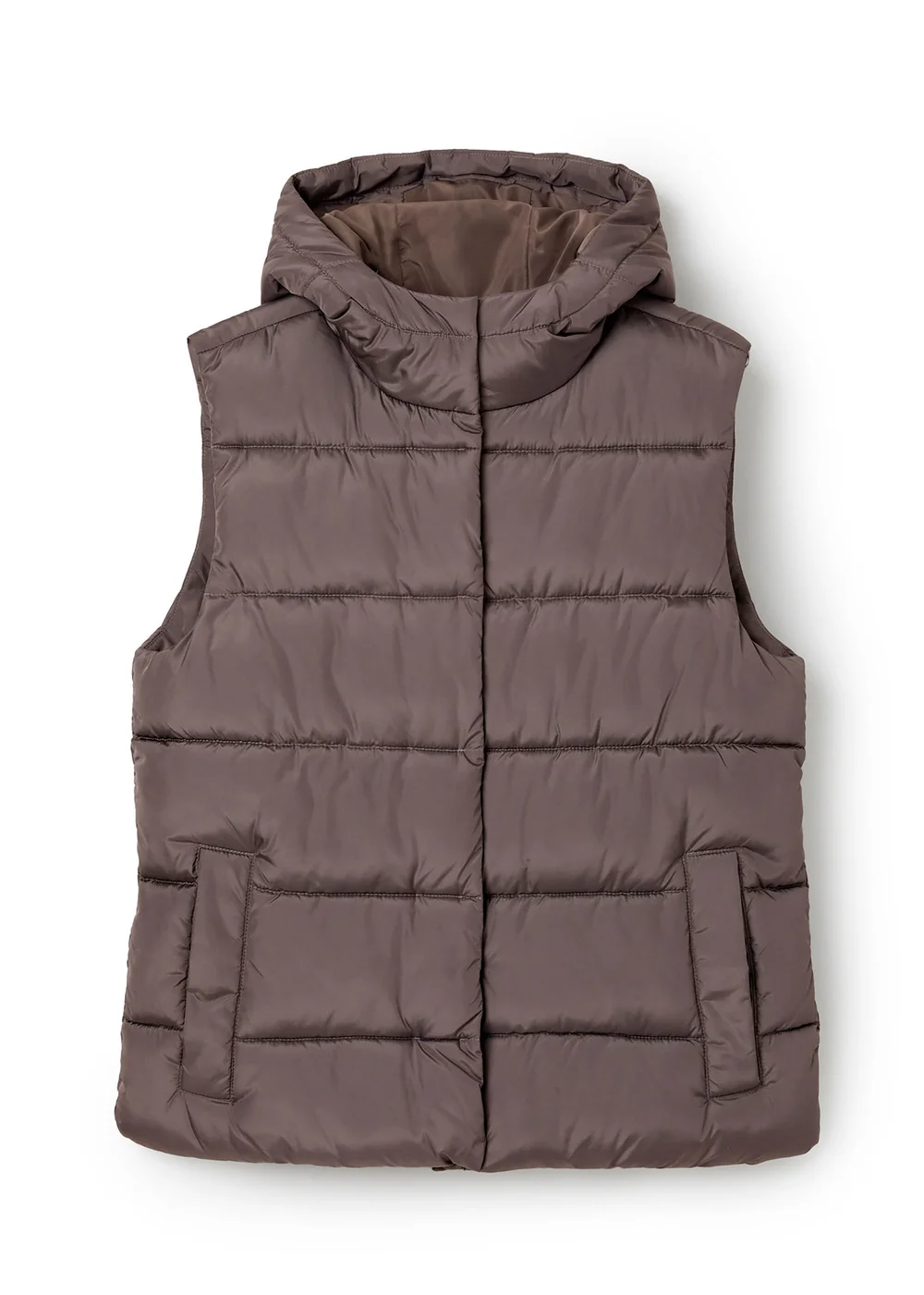 CT Active Dusty Mink Quilted Gilet With Pockets - 14 Image 4