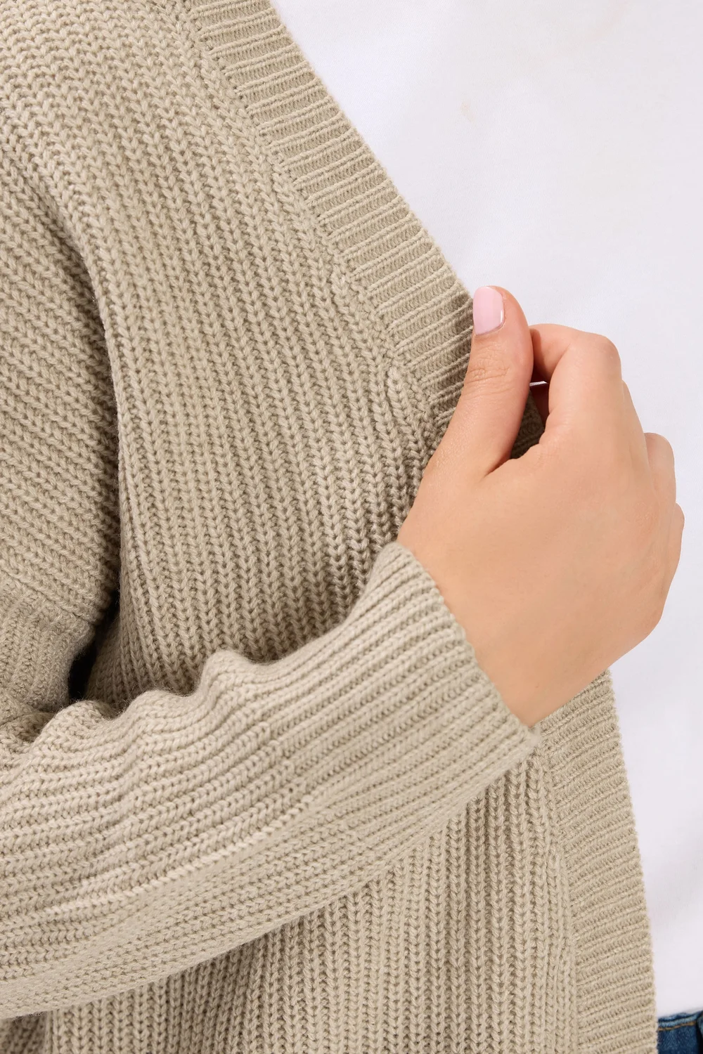 Yours Curve Natural Brown Essential Cardigan - 26-28 Image 4