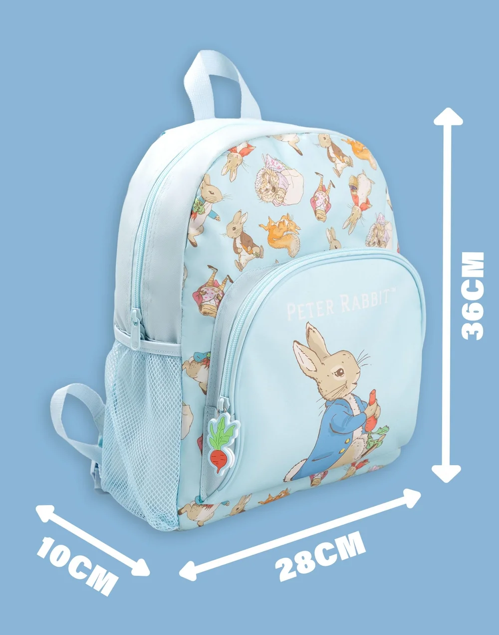 Vanilla Underground Peter Rabbit Unisex Kids Blue Multi Character Backpack (One Size) - One Size Image 6