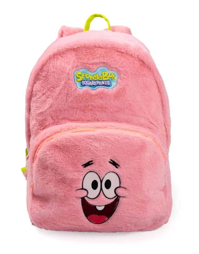 Vanilla Underground SpongeBob SquarePants Unisex Kids Pink Furry Patrick Backpack (One Size)