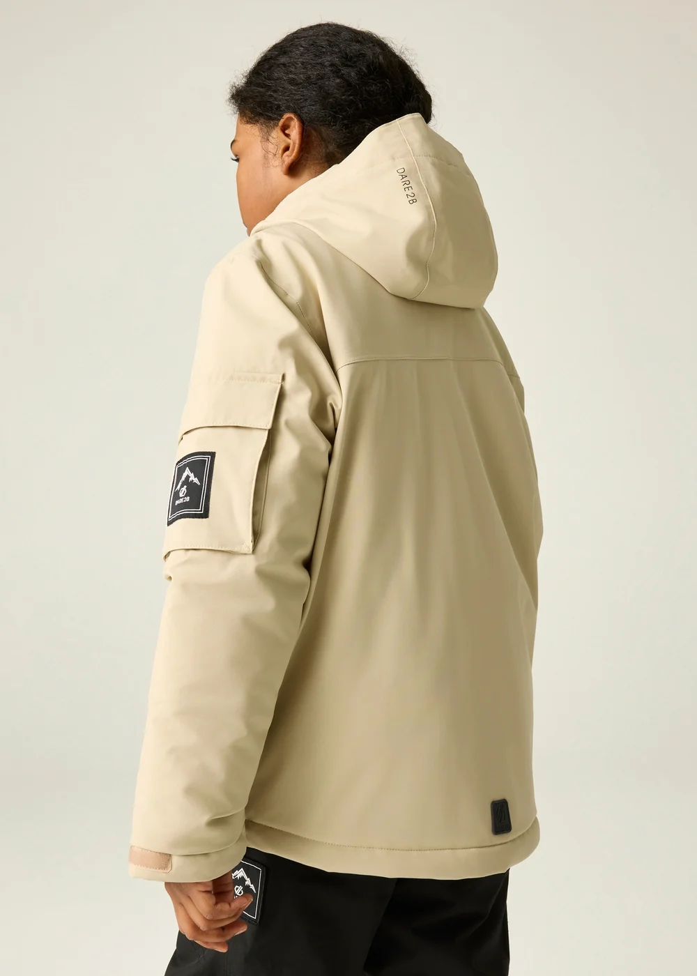 Dare 2b Cream Shredder II Waterproof Jacket (3-13 years) - 5-6 Yrs Image 2