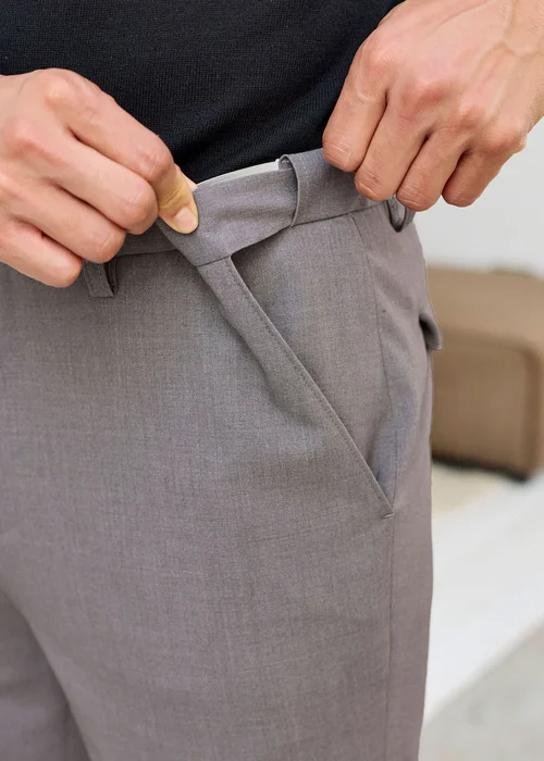Cotton Traders Pewter Ultra Comfort 4-Way Stretch Trousers - 44/L31 Image 4