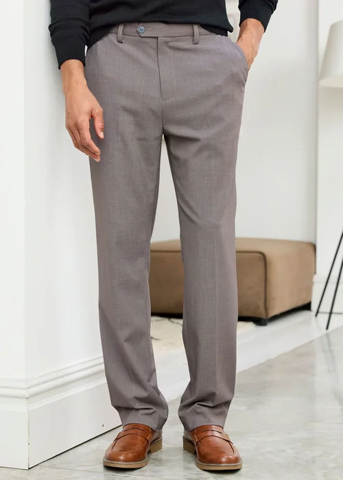 Cotton Traders Pewter Ultra Comfort 4-Way Stretch Trousers - 44/L31 Image 2