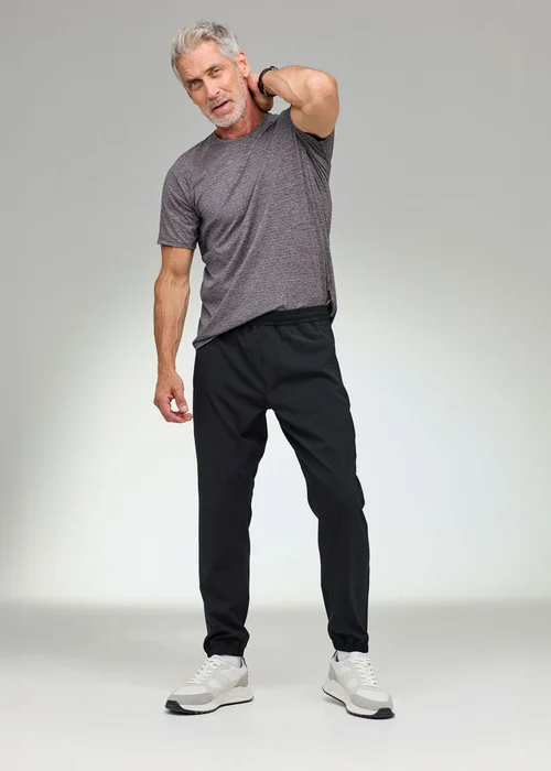 CT Active Black Pull On Trousers - 2XL/L29 Image 1