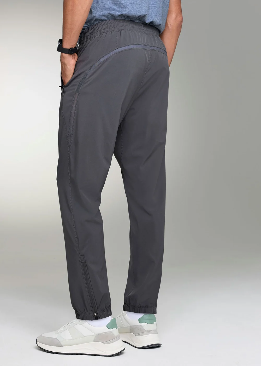 CT Active Washed Charcoal Pull On Trousers - L/L29 Image 3
