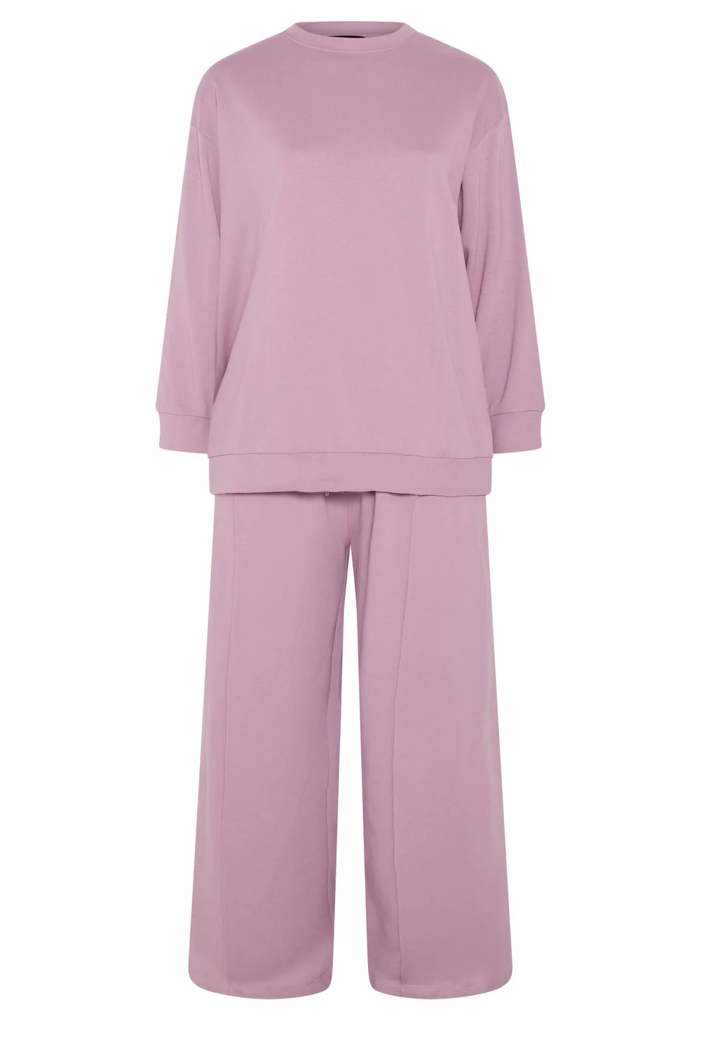 Yours Curve Light Pink Sweatshirt & Jogger Set - 22-24/L30 Image 5