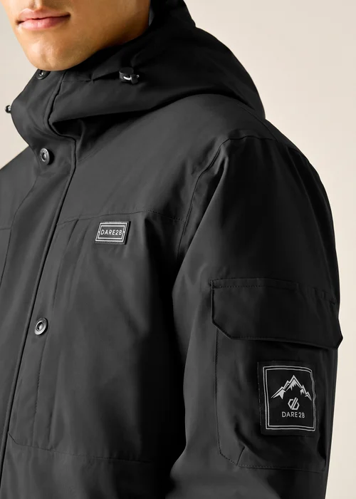 Dare 2b Black Twin Tip II Waterproof Jacket - L Image 6