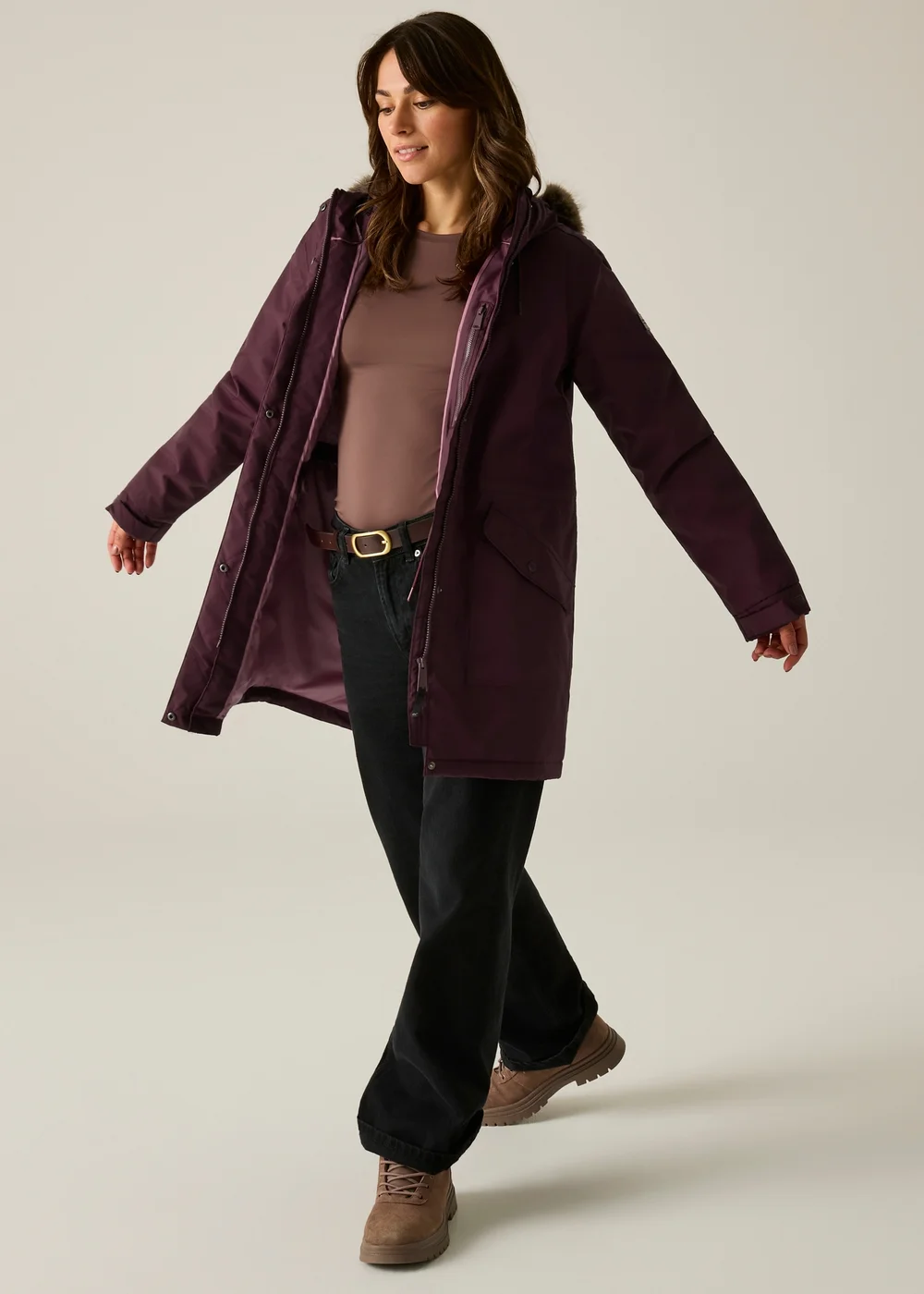 Regatta Aubergine Sophia Waterproof Insulated Jacket - 14 Image 3