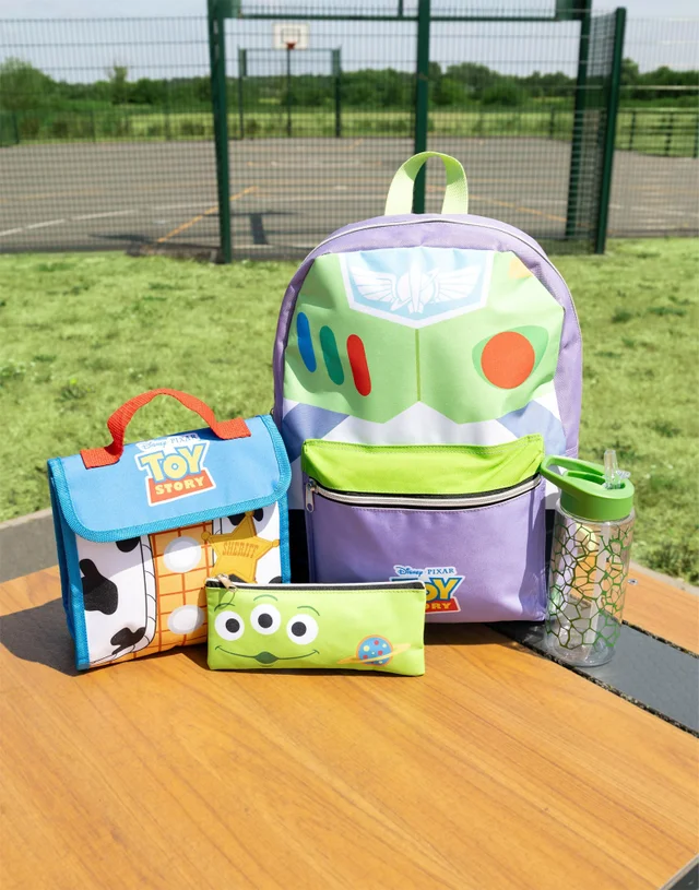 Vanilla Underground Disney Toy Story Unisex Kids Green Buzz 4 Piece Backpack Set (One Size)