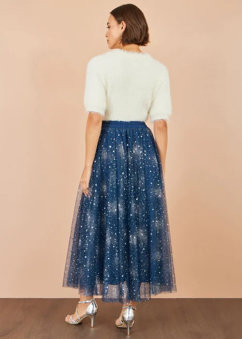 Yumi Navy Star Sparkle Tulle Skirt - 10 Image 3