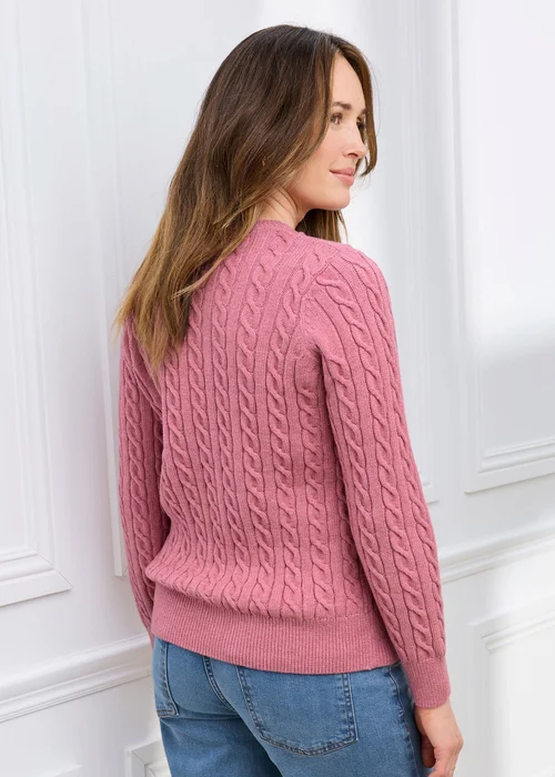 Cotton Traders Vintage Pink Cutest Cable Jumper - 8 Image 3