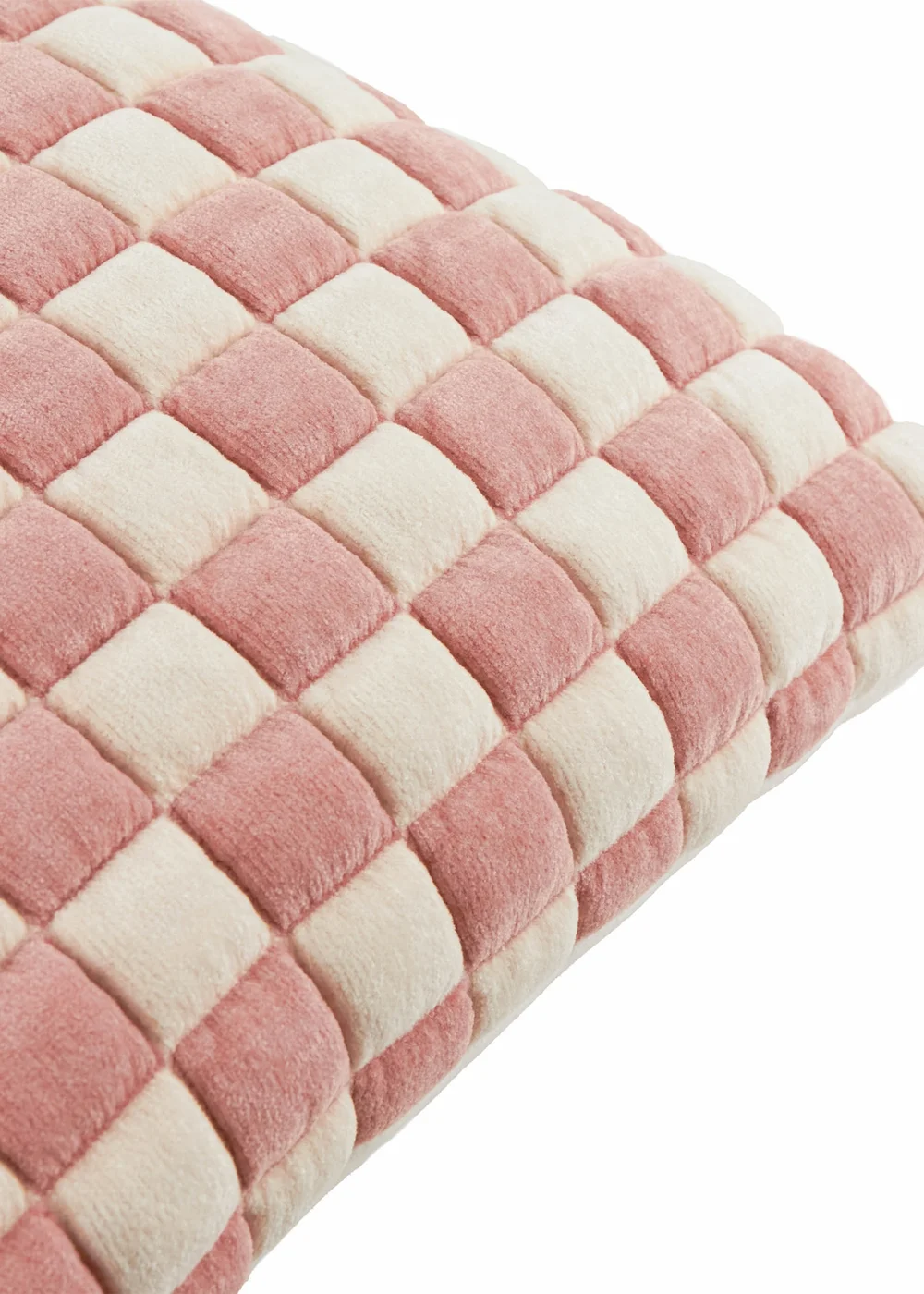 Furn Softie 50x50 Checkerboard Quilted Cushion Pink - 50cm x 50cm Image 3