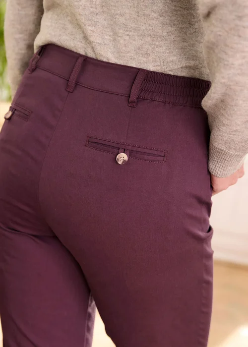 Cotton Traders Mulberry Classic Straight Leg Chino Trousers - 10/L27 Image 4