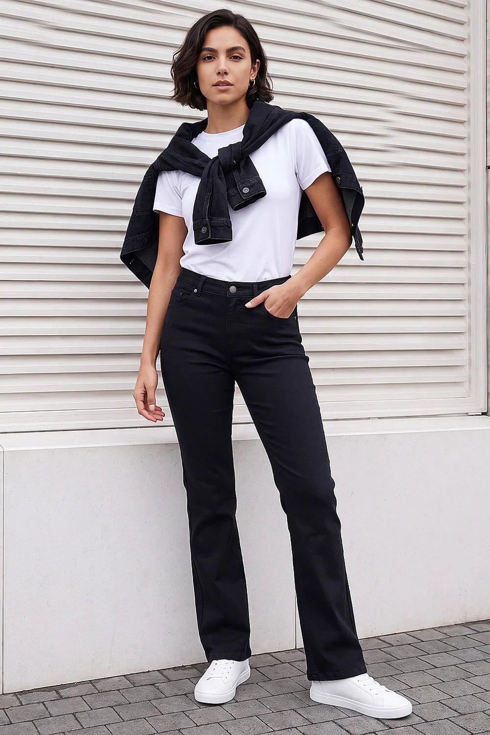 Roman Black Bootcut Stretch Jean - 14 Image 1