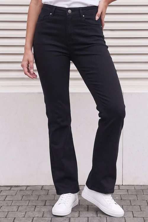 Roman Black Bootcut Stretch Jean - 14 Image 2