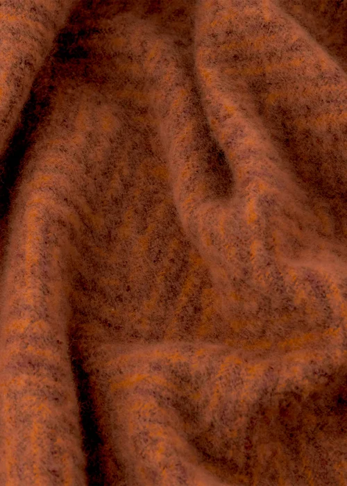 Furn Tweedie 130x180 Brushed Herringbone Throw Cinnamon - 130 x 180cm Image 2