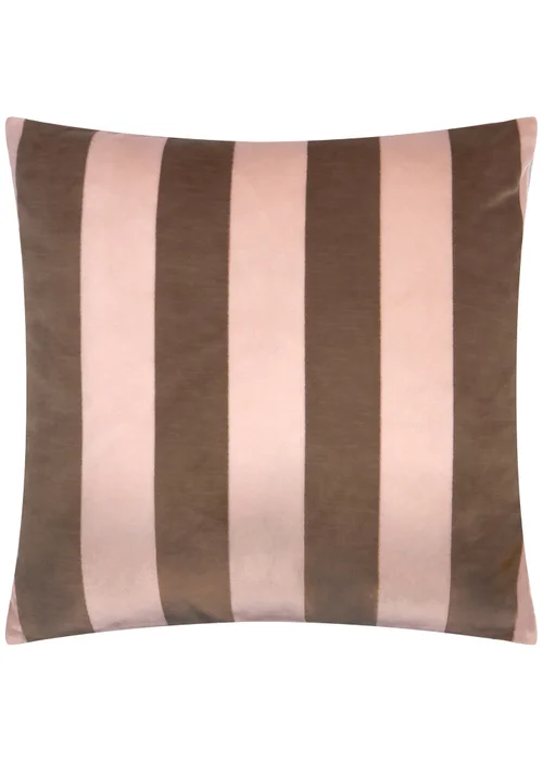 Furn The Ultimate Stripe 45x45 Jacquard Cushion Berry Brownie - 45cm x 45cm Image 2