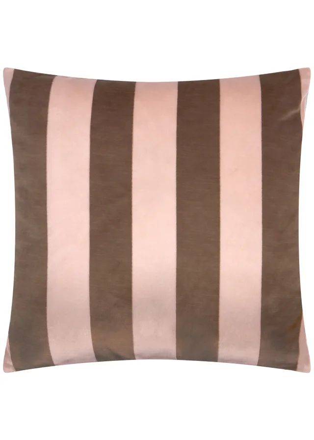 Furn The Ultimate Stripe 45x45 Jacquard Cushion Berry Brownie