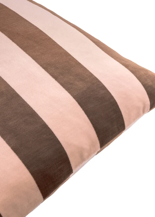 Furn The Ultimate Stripe 45x45 Jacquard Cushion Berry Brownie - 45cm x 45cm Image 3