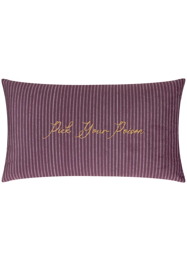 Furn Pick Your Poison 30x50 Velvet Halloween Cushion Multi