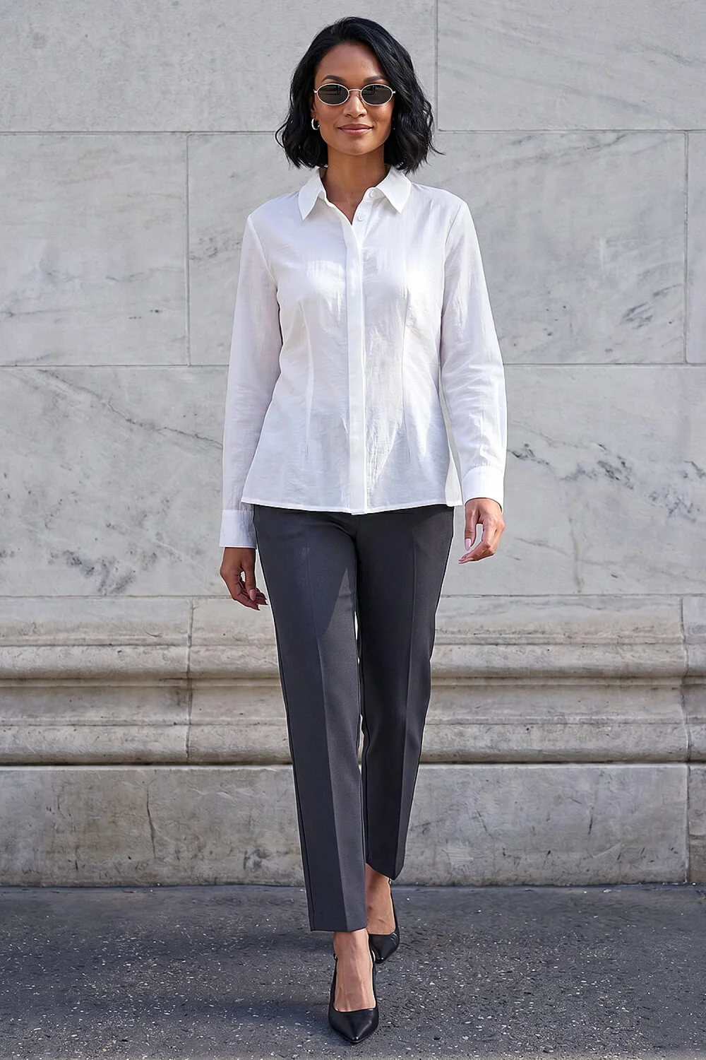 Dusk Ivory Textured Seam Detail Shirt - 10 Image 2