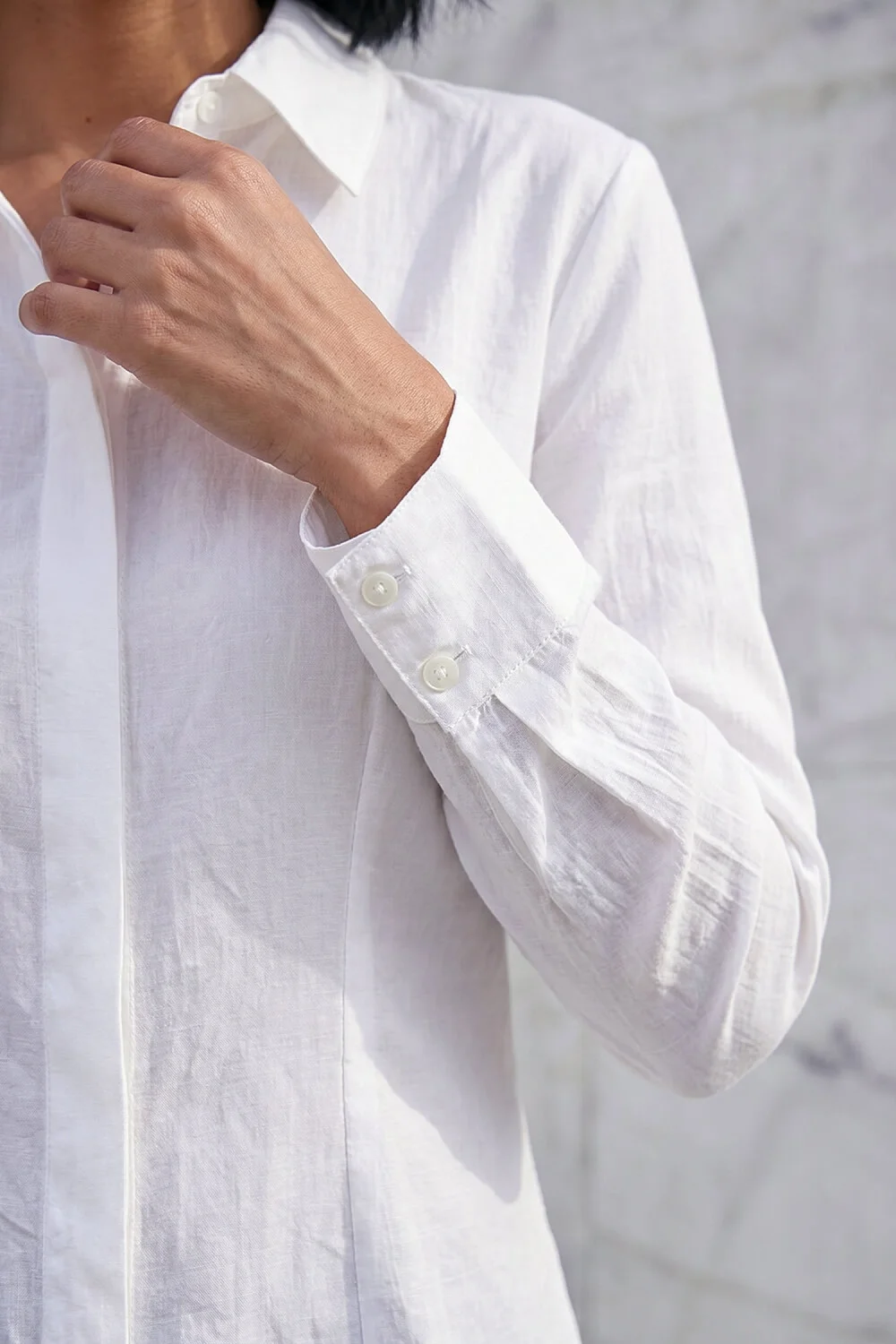 Dusk Ivory Textured Seam Detail Shirt - 10 Image 4