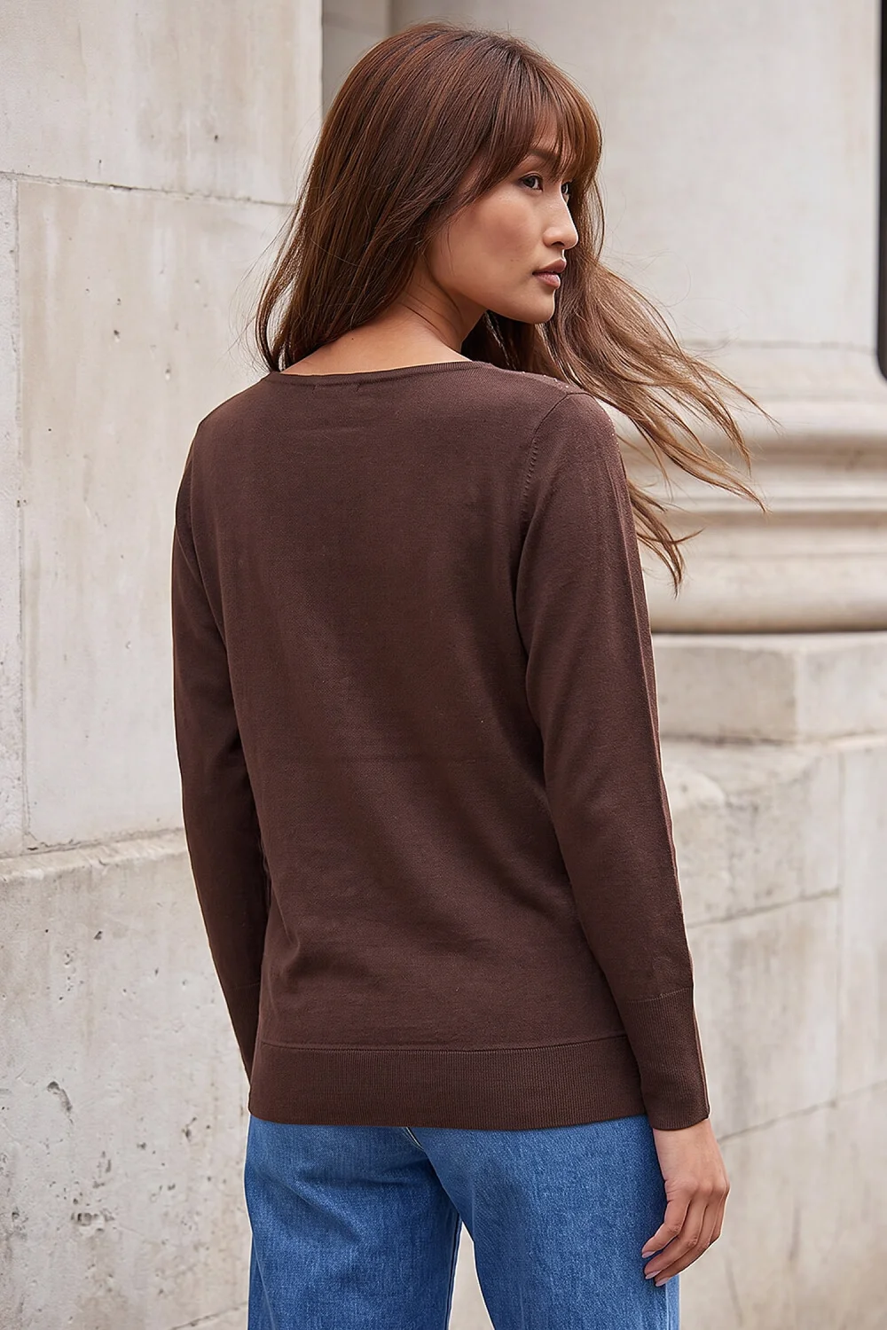 Roman Chocolate Floral Sparkle Hotfix Knit Jumper - 18 Image 2