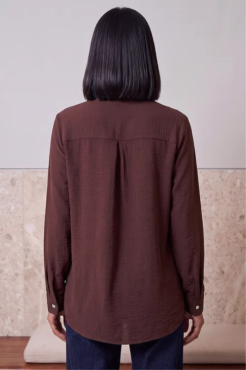 Dusk Chocolate Collared Shirt - 14 Image 4