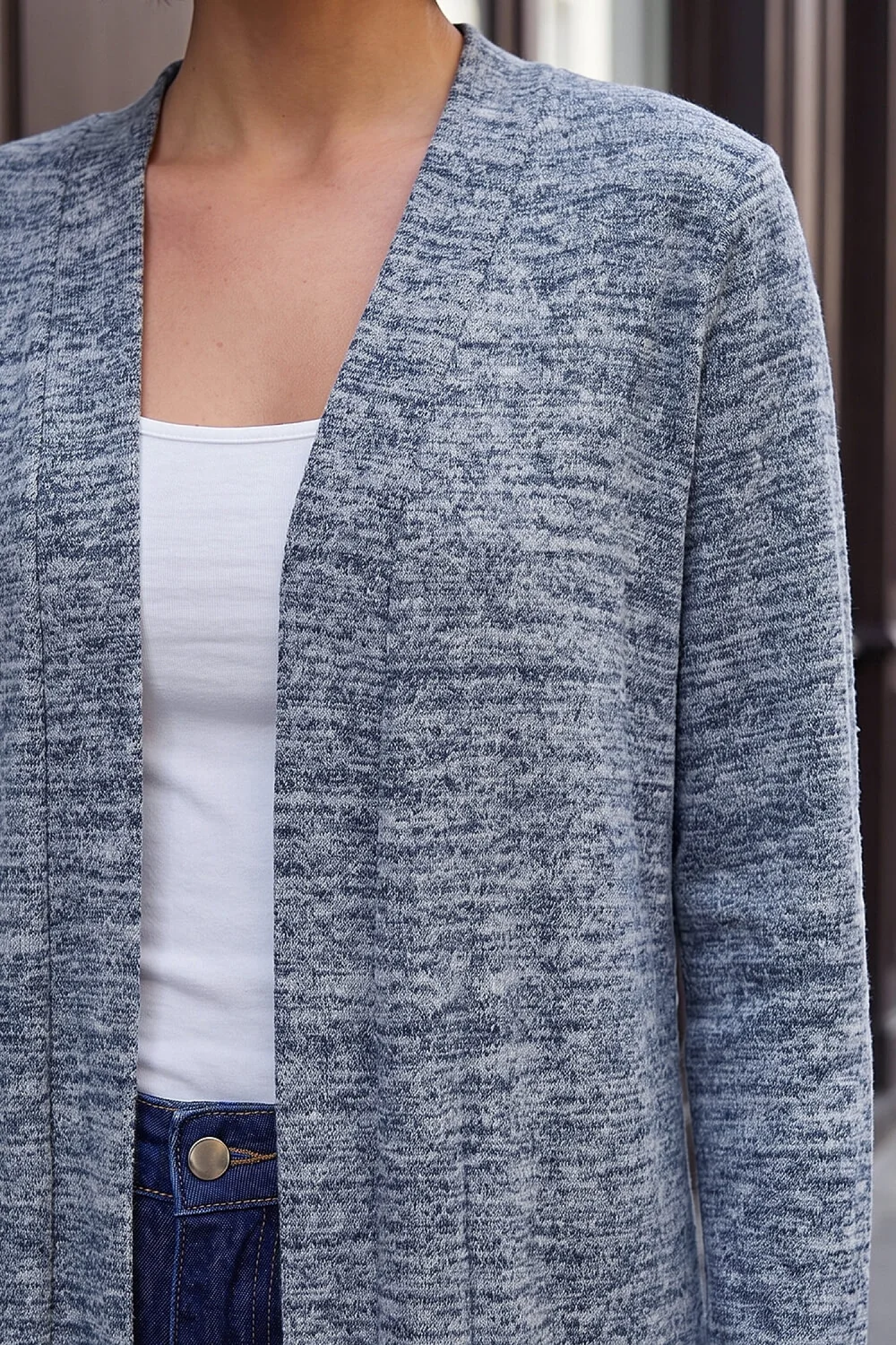 Roman Grey Longline Knit Cardigan - 16 Image 4