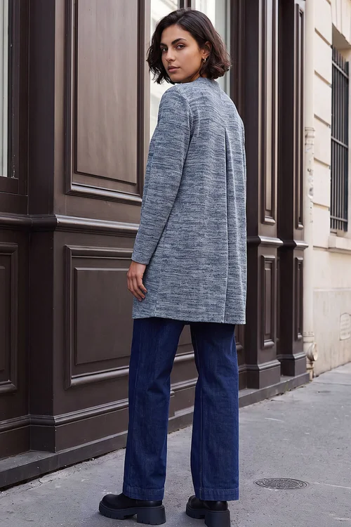 Roman Grey Longline Knit Cardigan - 16 Image 3