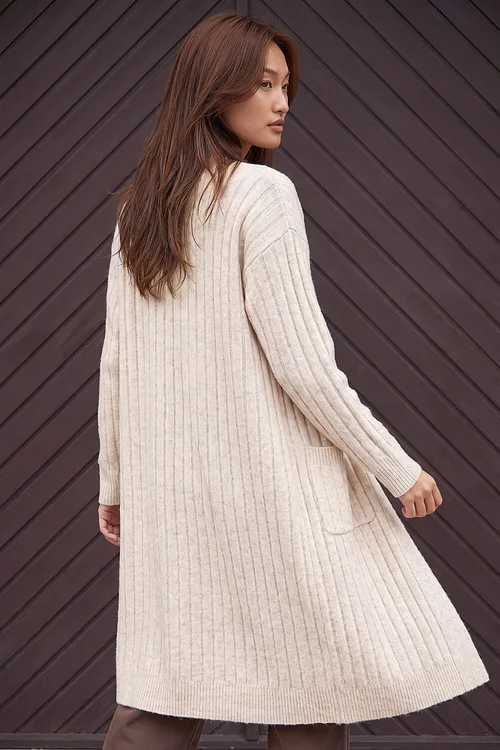 Roman Stone Long Line Pocket Cardigan - 18 Image 2