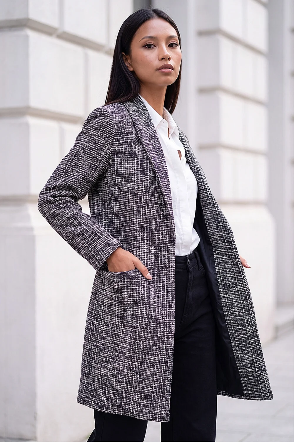 Roman Black Petite Boucle Jacket - 8 Image 2