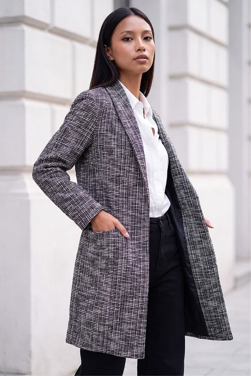 Roman Black Petite Boucle Jacket - 8 Image 2